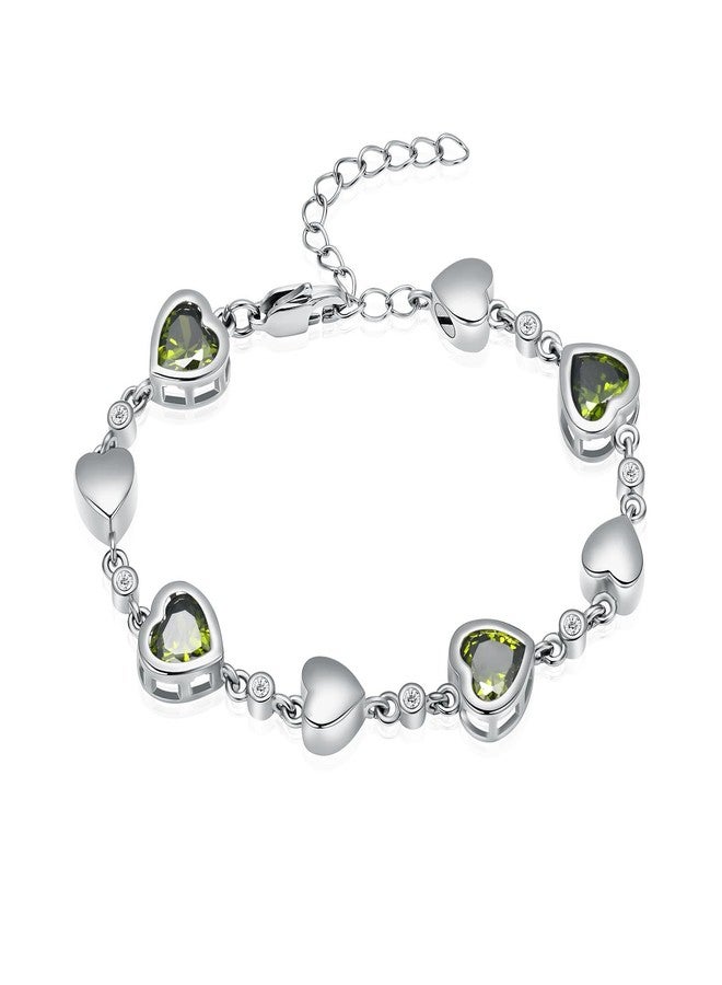 Yinplsmemory Heart Urn Bracelet for Ashes for Women Mom Memorial Ashes Keepsake Cremation Jewelry Cremation Bracelet for Loved One (Green) - Image 1